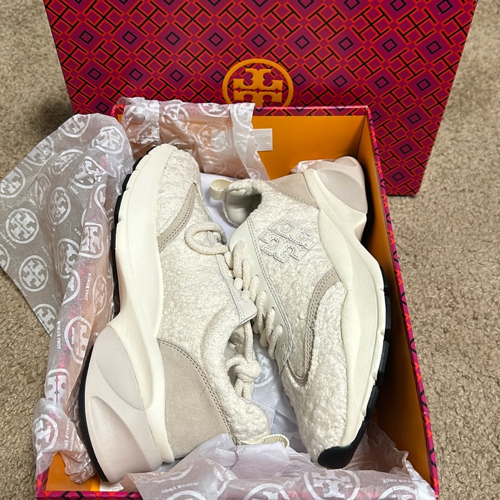 Tory Burch Good Luck Trainer Boucle sneakers size 7